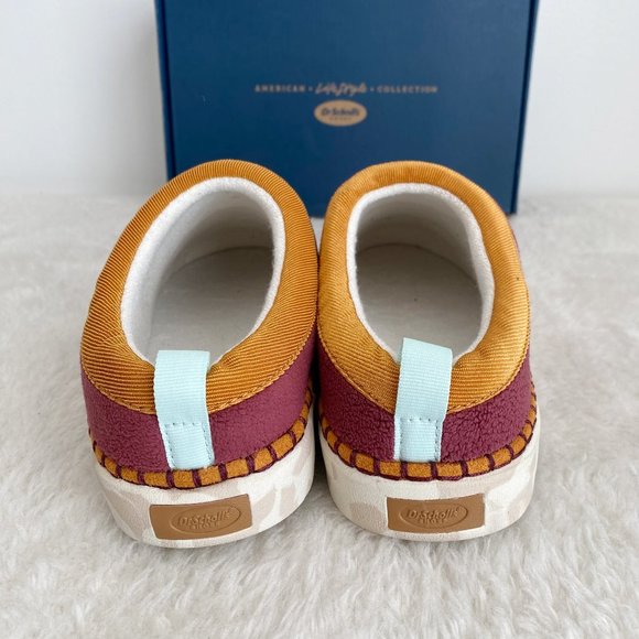 DR. SCHOLL'S Women's Cozy Vibes Slippers, Shearling, Burgundy, Size 8/8.5/9/9.5 - Picture 4 of 7